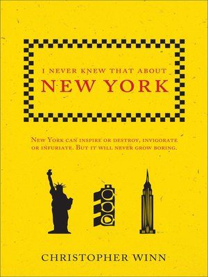 cover image of I Never Knew That About New York